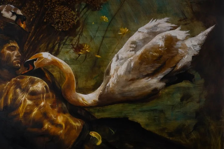 ‘Where Light Becomes Endless’ · 54 × 46 in · Oils on hand-prepared wood